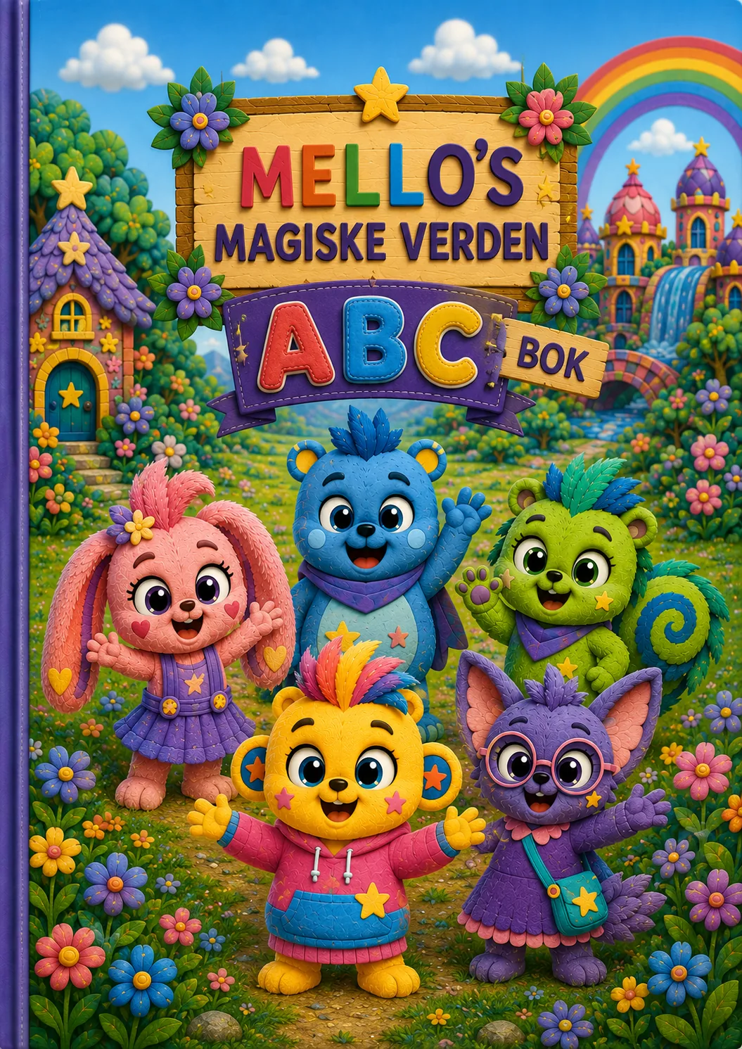 Forsiden til Mellos magiske verden ABC-bok