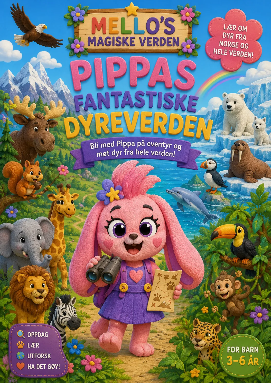 Forsiden til Pippas fantastiske dyreverden